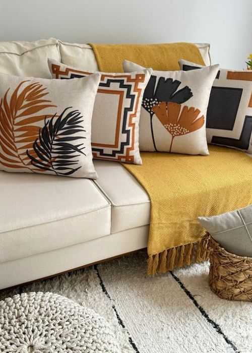 Almofadas com Texturas 3D: Esculturas Táteis que Surpreendem - detalhe