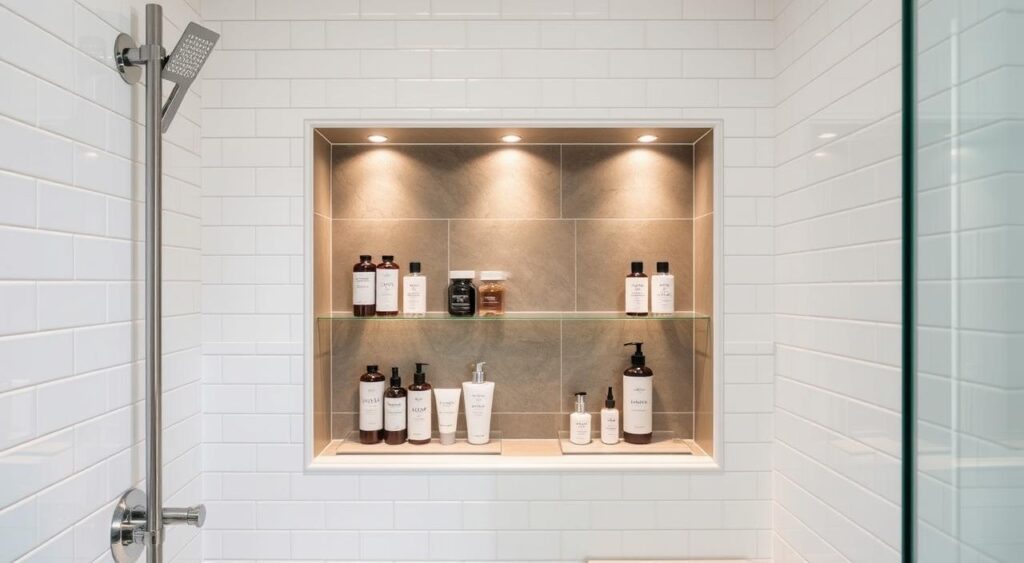 Box Inovador com Prateleiras Embutidas: Organização Inteligente - ideia