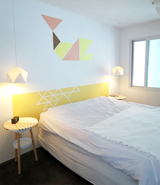 Cabeceira Suspensa com Luzes: Atmosfera Mágica e Relaxante - ideia