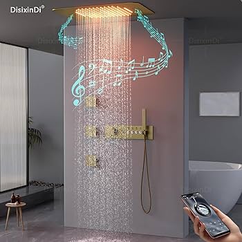 Chuveiro de Teto com Jatos Massageadores: Relaxamento Profundo - inspiração