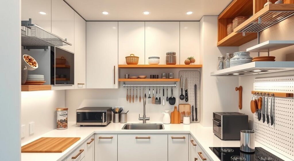 Cozinha Compacta com Soluções Inteligentes de Armazenamento - inspiração