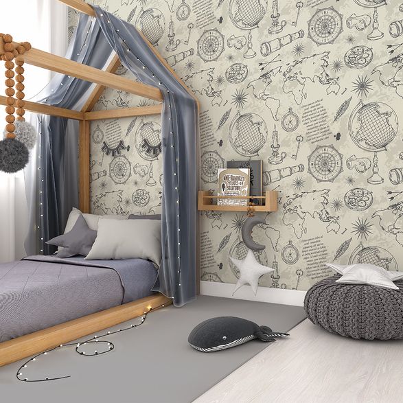 Mapas Mundi Vintage: Uma Aventura Decorativa Sobre o Mofo - ideia