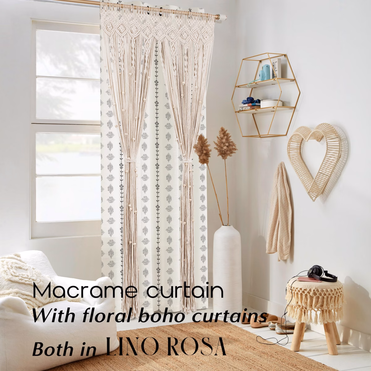 Com Detalhes em Macramê: Boemia e Textura Aconchegante - inspiração