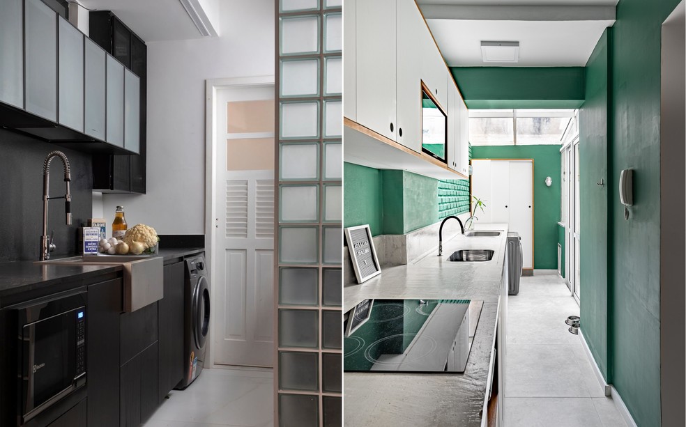 Integração Moderna com Ilha Central: O Coração da Casa Unindo Ambientes - inspiração