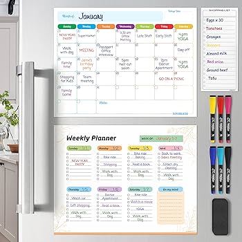 Cronograma Magnético: Flexibilidade Total na Geladeira - detalhe