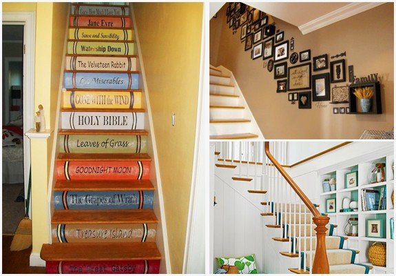 Escada Decorada com Fotos: Uma História em Cada Degrau - inspiração