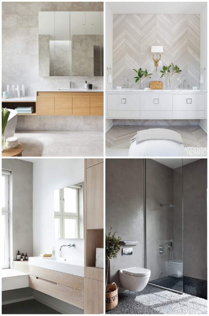 Banheiros Escandinavos: Simplicidade e Elegância com Toques de Cinza - ideia