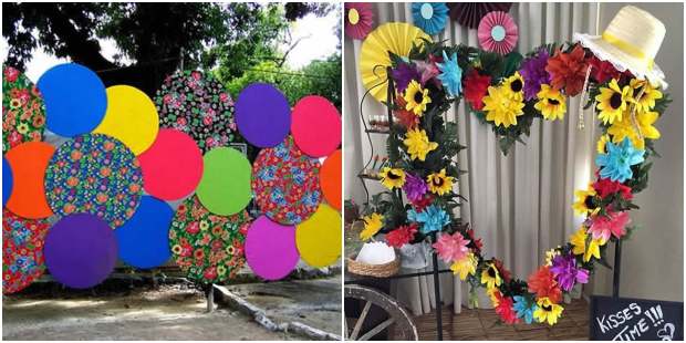 Arranjos Suspensos: Flores de Papel e Balões para um Visual Lúdico - inspiração