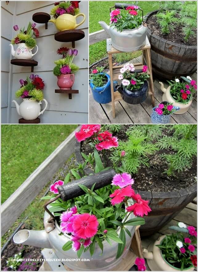 Delicadeza Vintage: Cantinhos Floridos em Xícaras e Bules Antigos - ideia