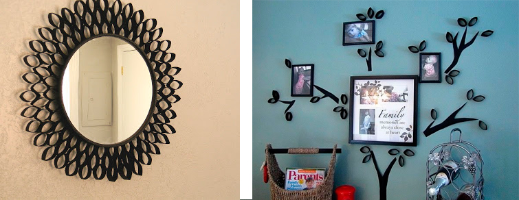 Com Rolos de Papel Higiênico: Arte na Parede, Esculturas e Muito Mais! - ideia