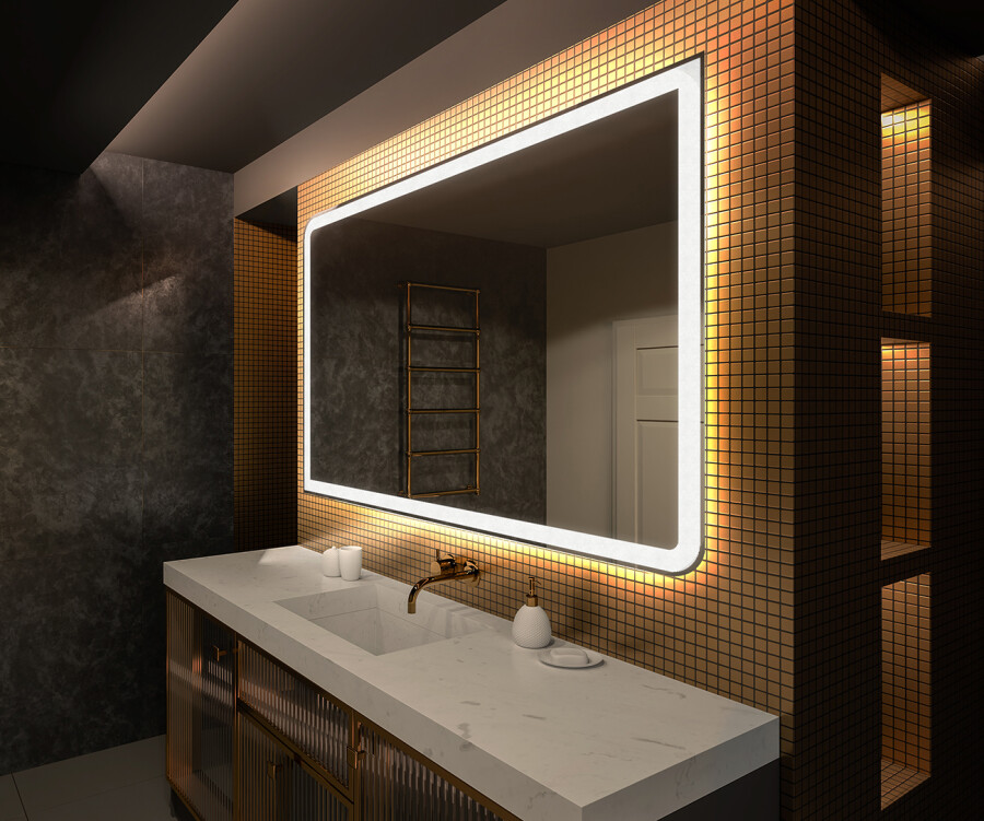 Espelho com LED Integrado: Modernidade e Funcionalidade - ideia