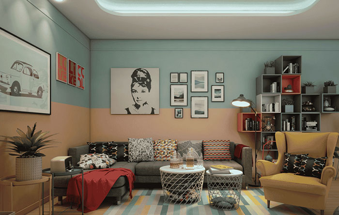 Toque Retrô: Cores Vibrantes e Design Nostálgico - inspiração