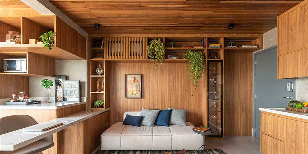 Forro de Gesso Amadeirado: Aconchego e Requinte - inspiração