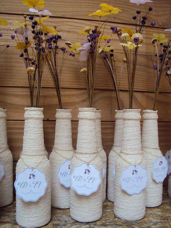 Garrafas Decoradas em Estilo Boho: Leveza e Originalidade - inspiração