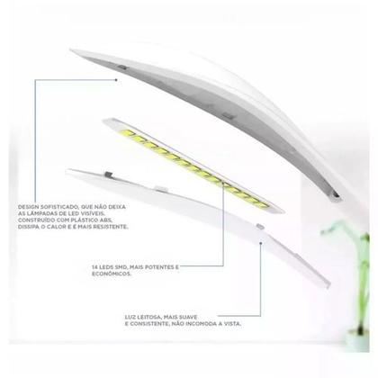 Luminária Mesa Led Grampo Garra ...