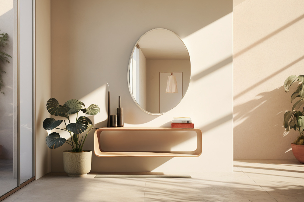 Espelhos Mágicos: Ampliando Espaços e Refletindo a Luz - detalhe