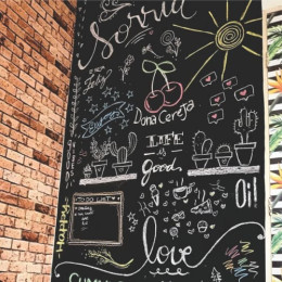 Papel de Parede Lousa: Criatividade e Funcionalidade ao Seu Alcance - ideia