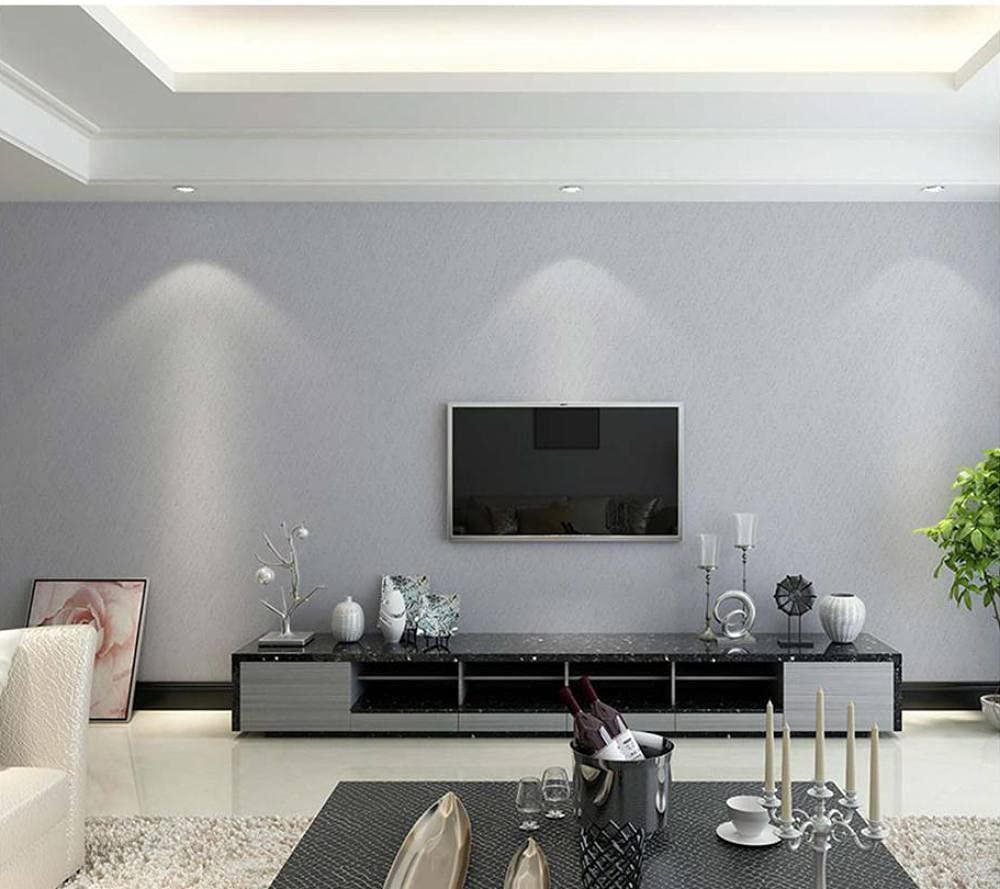 Minimalismo Chic: Papel de Parede Liso com Textura Sutil e Cor Neutra - detalhe