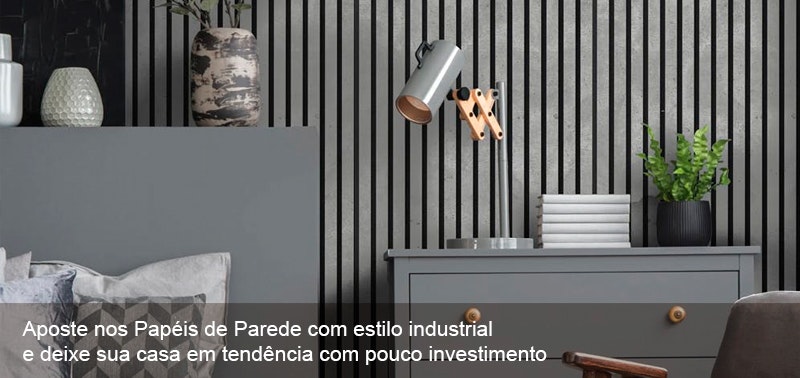 Estilo Industrial: Cimento Queimado e Efeito Tijolinho - detalhe