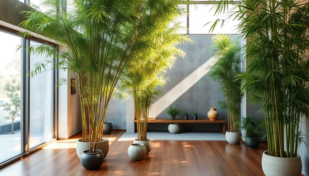 Canto Zen com Bambu Mossô: Paz e Sofisticação Dentro de Casa - ideia