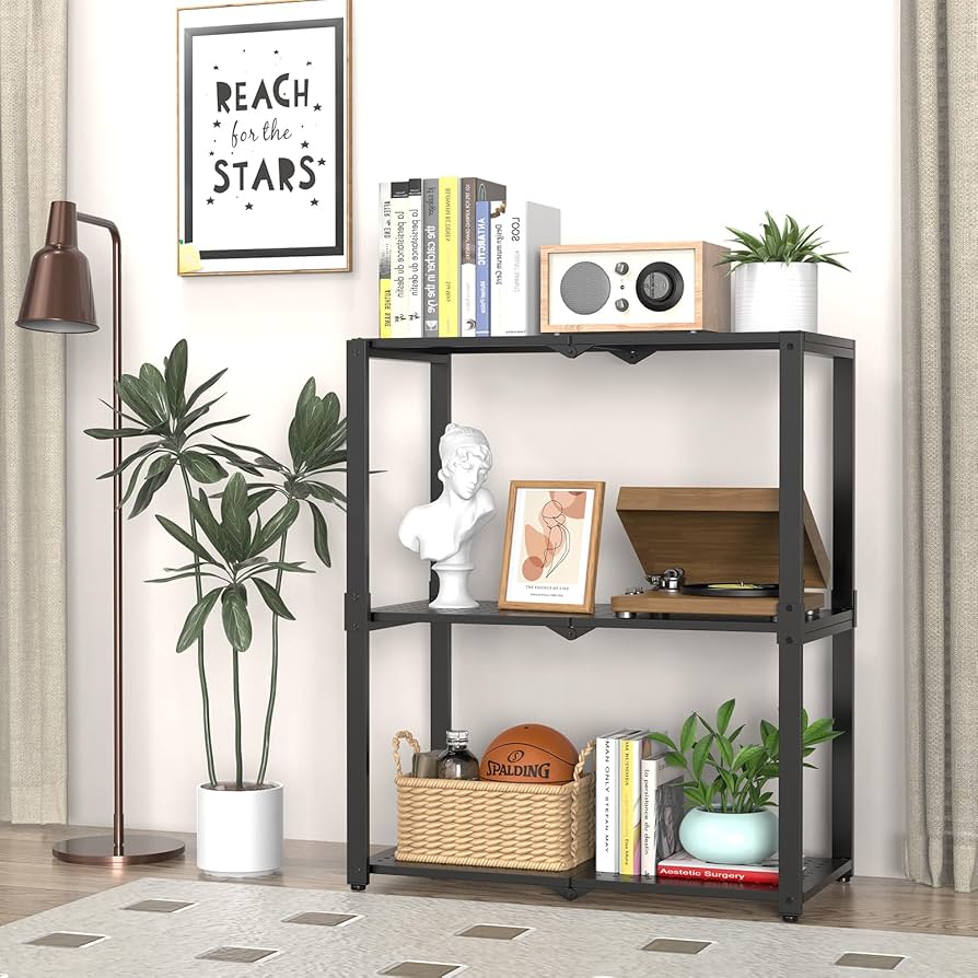 Prateleiras Modulares com Nichos Assimétricos: Design Criativo e Personalizado - inspiração