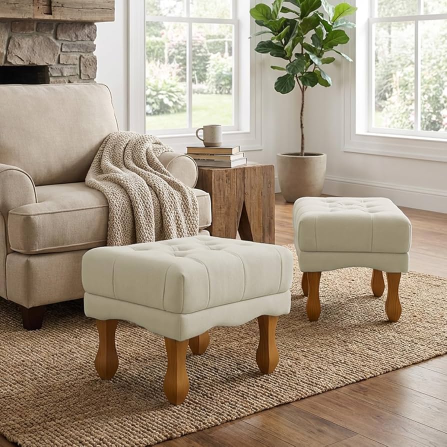 Puff Capitonê Elegante: Sofisticação com Toque Retrô - detalhe