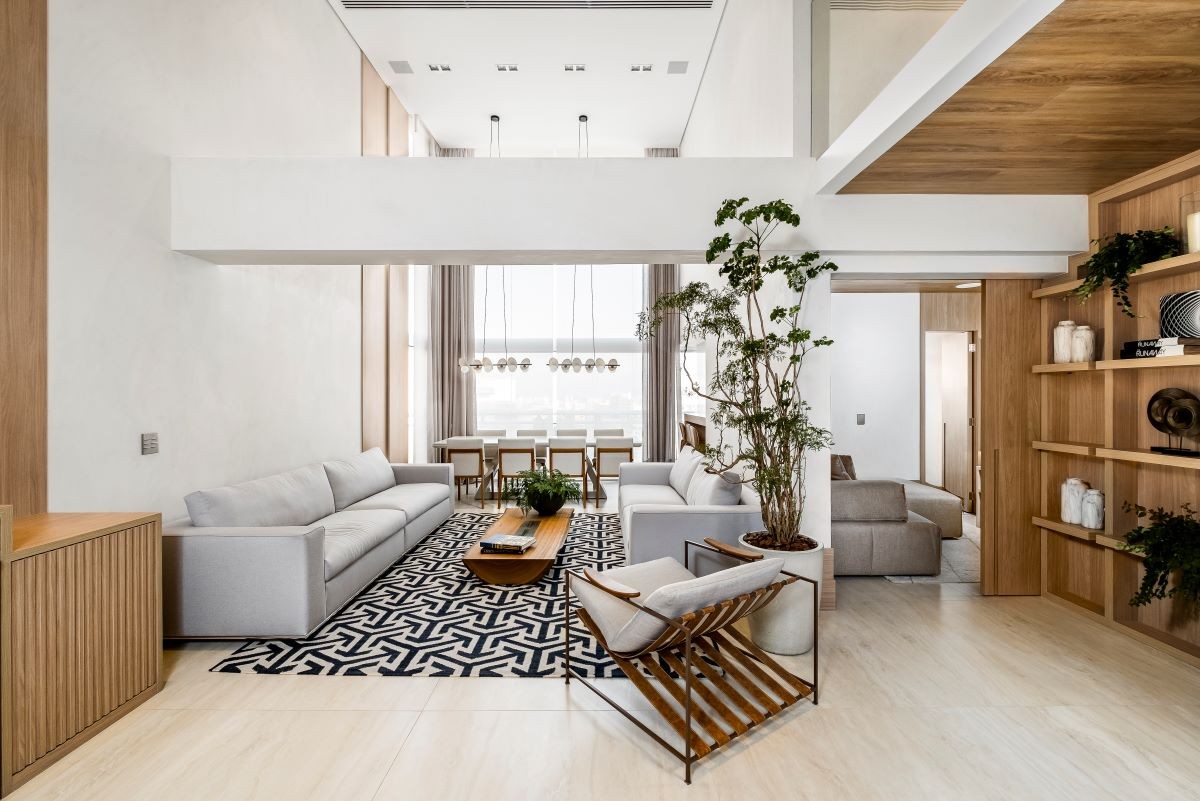 Minimalismo Sofisticado: Escada com Design Clean e Tons Neutros - ideia