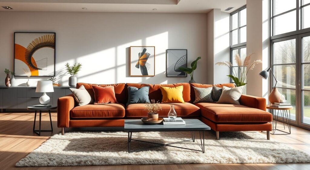 Sofá com Capas Coloridas: Transformação Instantânea e Divertida - ideia