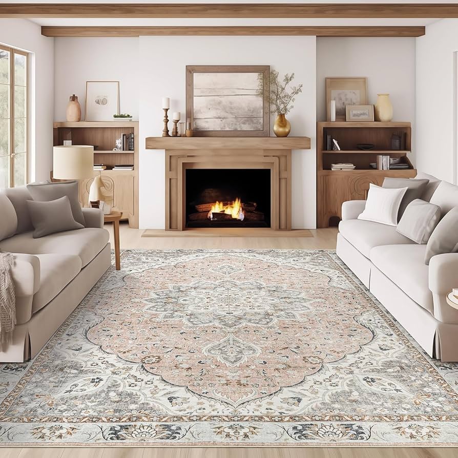 Elegância Atemporal: Tapete Persa para uma Sala de Estar Sofisticada - ideia