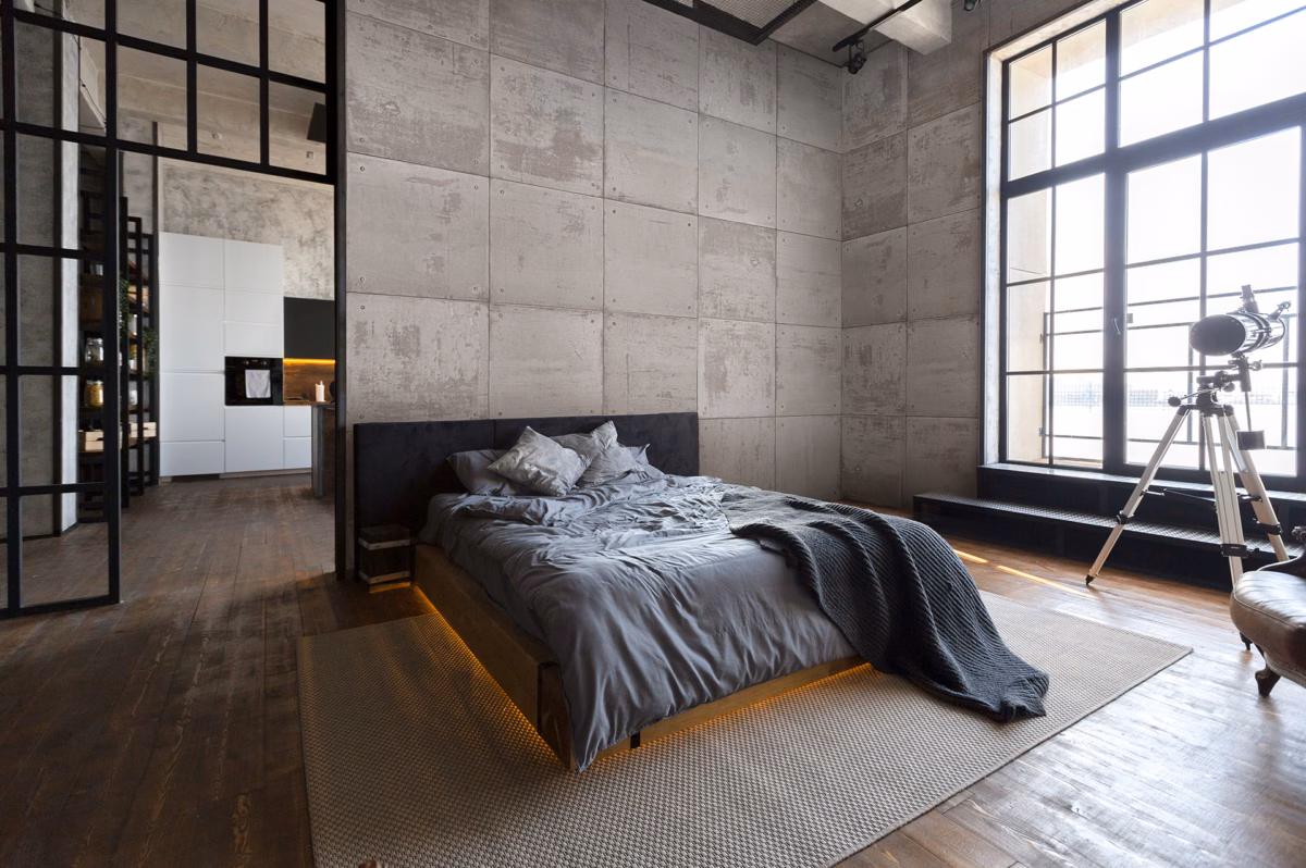 Cimento Queimado Criativo: Estilo Industrial Com Toque Personalizado - ideia