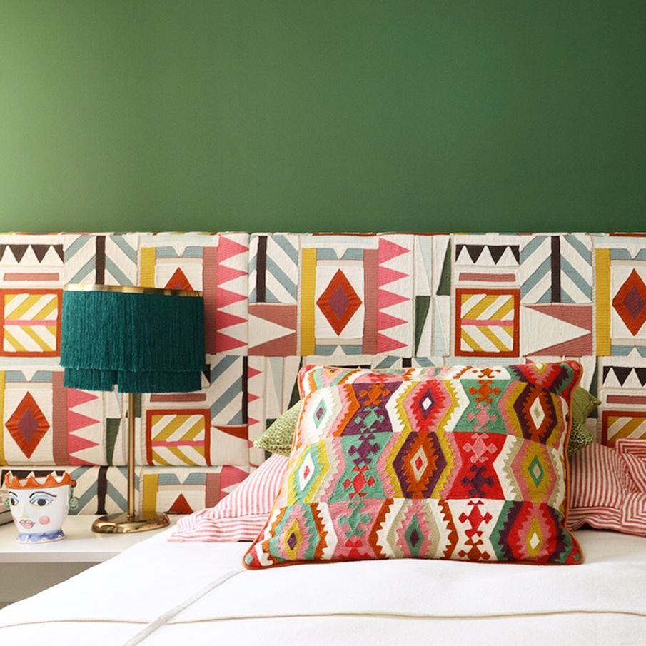 Cabeceira Charmosa com Patchwork - inspiração