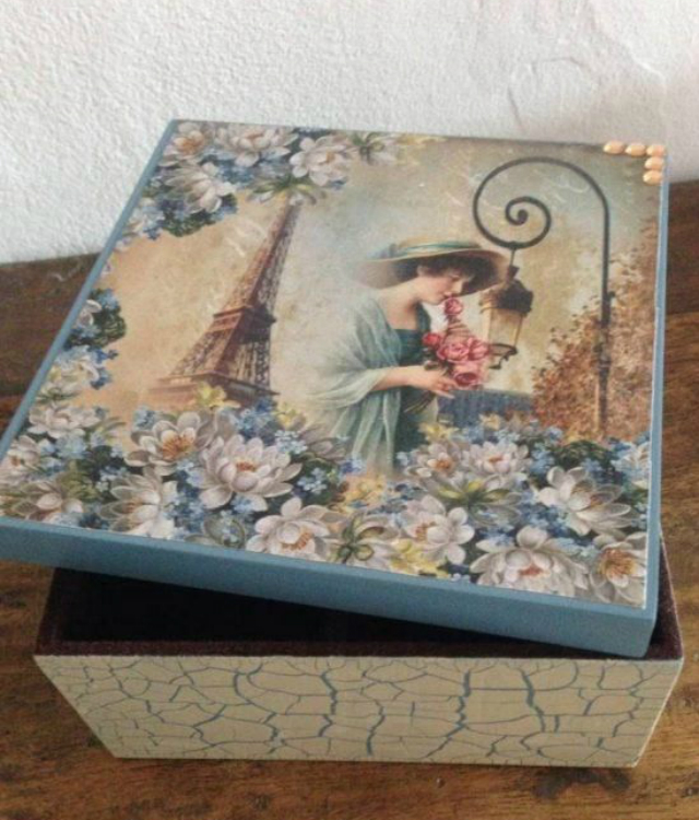 Caixinhas de MDF Decoradas com Decoupage: Arte em Cada Camada - ideia