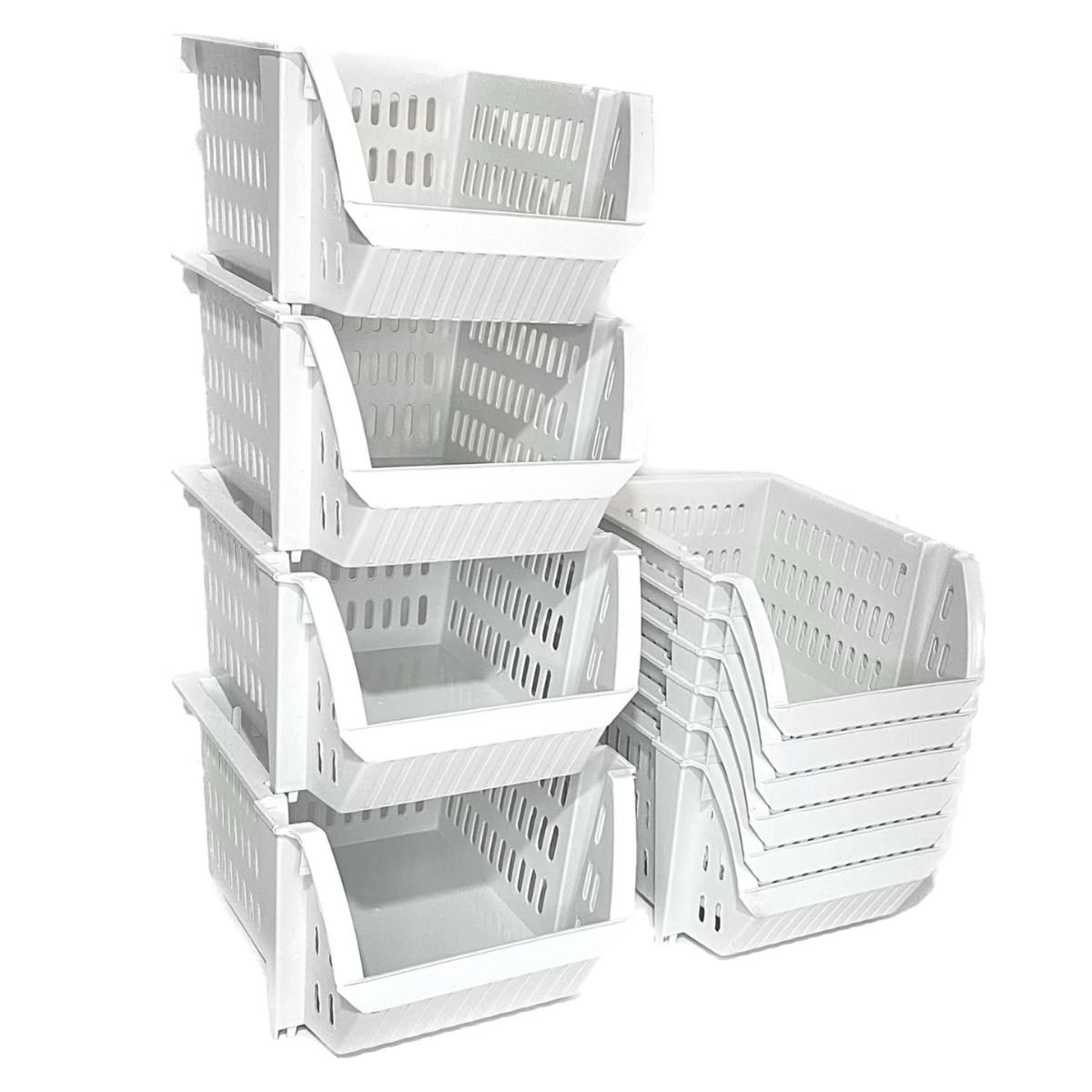 Cestos Empilháveis Transparentes: Visibilidade e Organização Inteligente - ideia