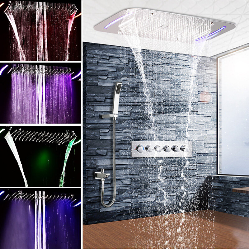 Chuveiro de Teto com Jatos Massageadores: Relaxamento Profundo - detalhe