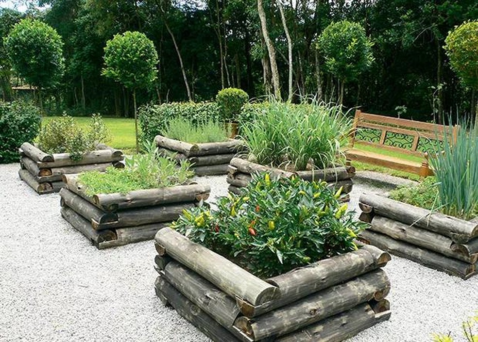 Em Canteiros Elevados: Design e Funcionalidade para sua Horta - ideia