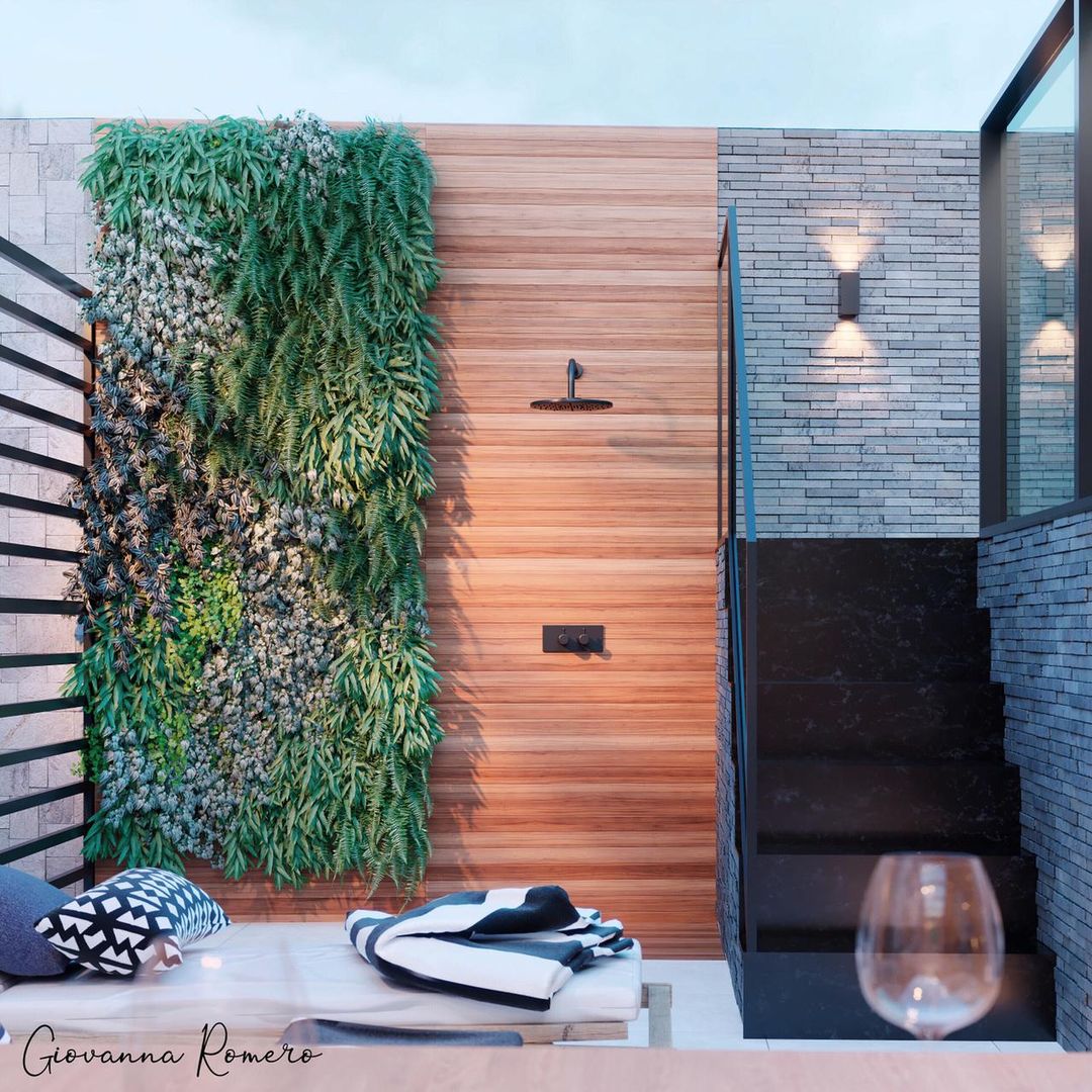 Com Jardim Vertical: Um Toque de Frescor e Vida - ideia