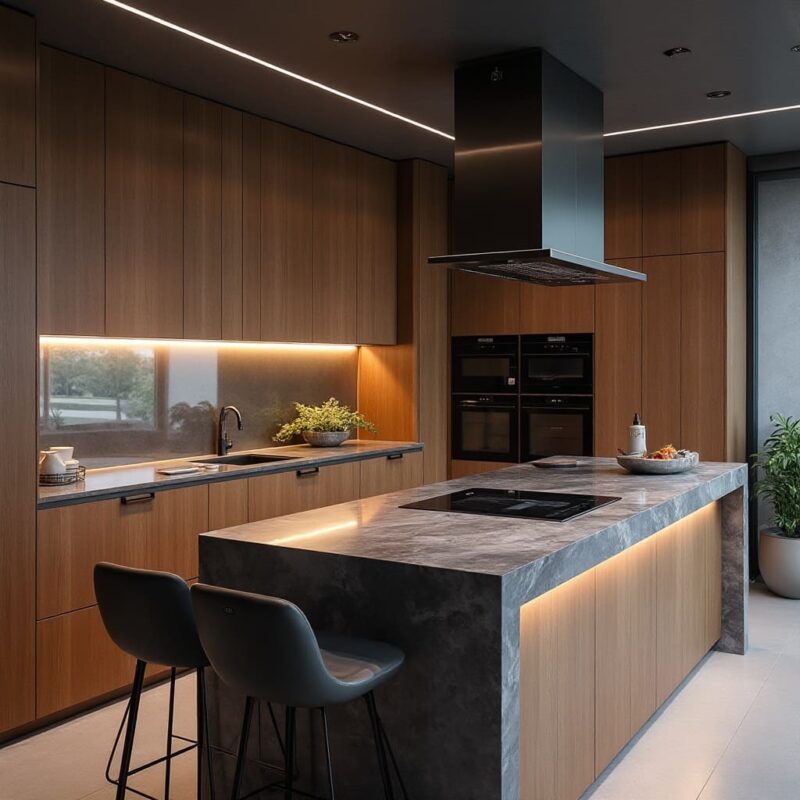 Piso em Tons Terrosos: A Base Perfeita para a Combinação - detalhe