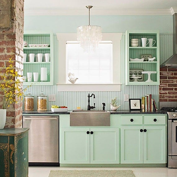 Com Prateleiras Abertas de Madeira Rústica: Charme e Funcionalidade - inspiração