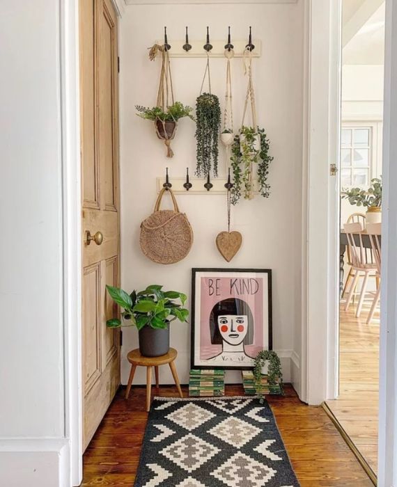 Vibe Relax: Decoração de Corredor em Estilo Boho - detalhe