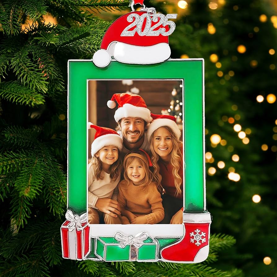 Enfeites de Natal Com Fotos Da Família: Personalize Sua Árvore Com Memórias - ideia
