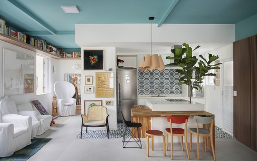 Com Luminárias Pendentes Coloridas: Dando Vida Nova à Cozinha - ideia