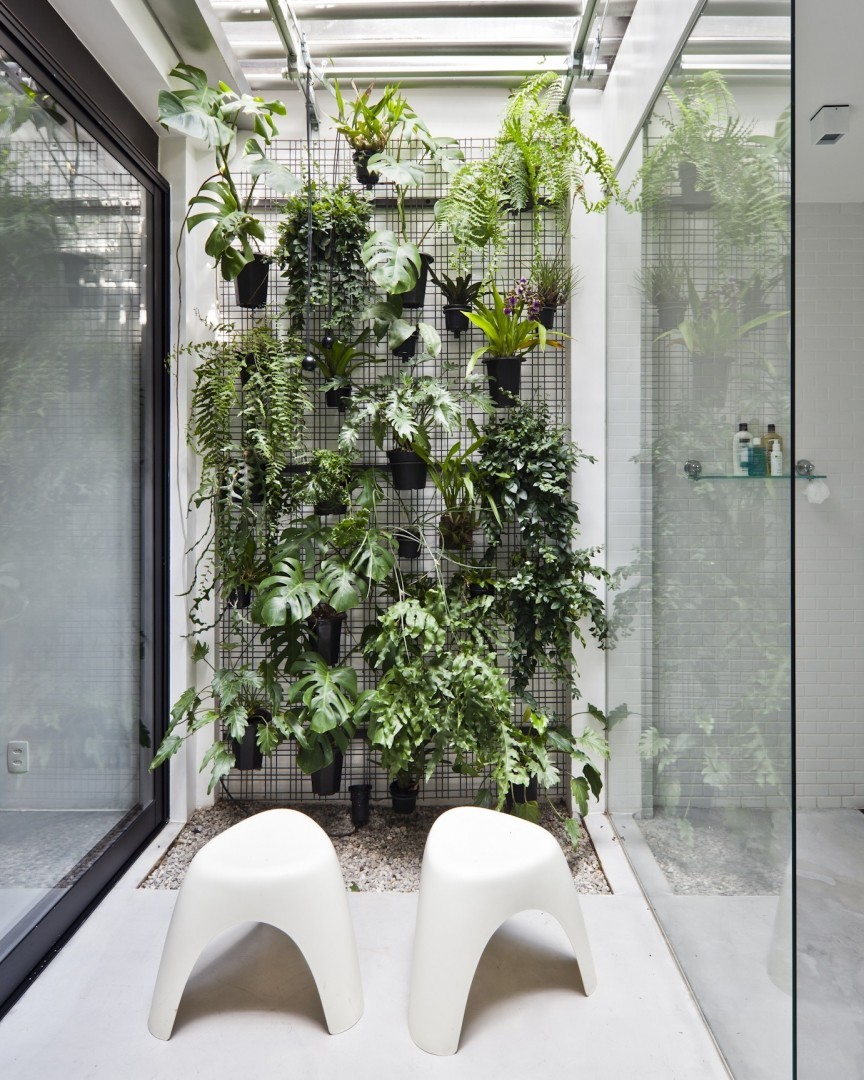 Verticalizando a Natureza: Jardim de Inverno com Parede Verde - ideia