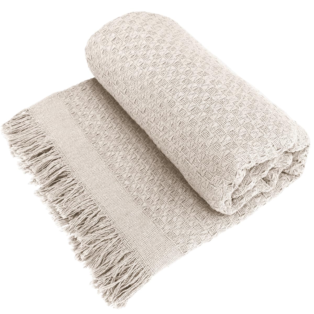 Manta com Franjas para um Sofá Boho - ideia