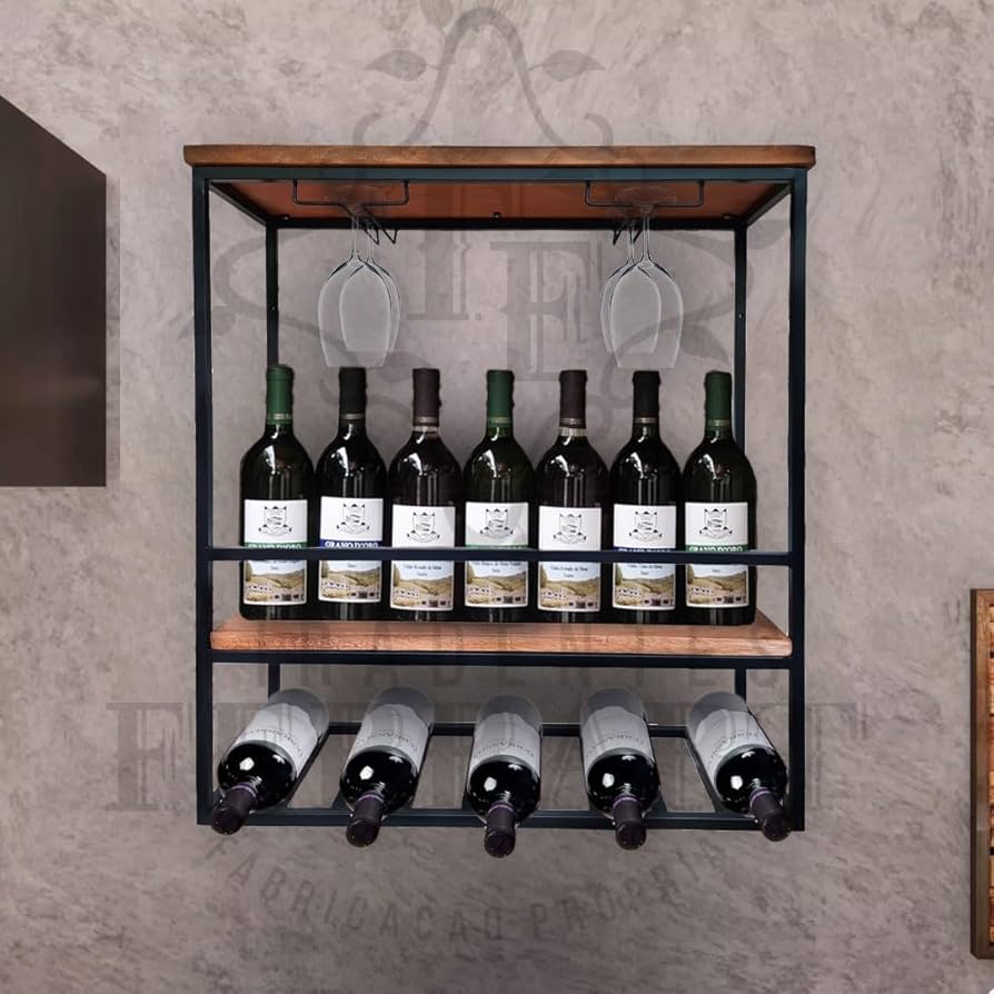 Adega Suspensa: Garrafas como obra de arte - detalhe