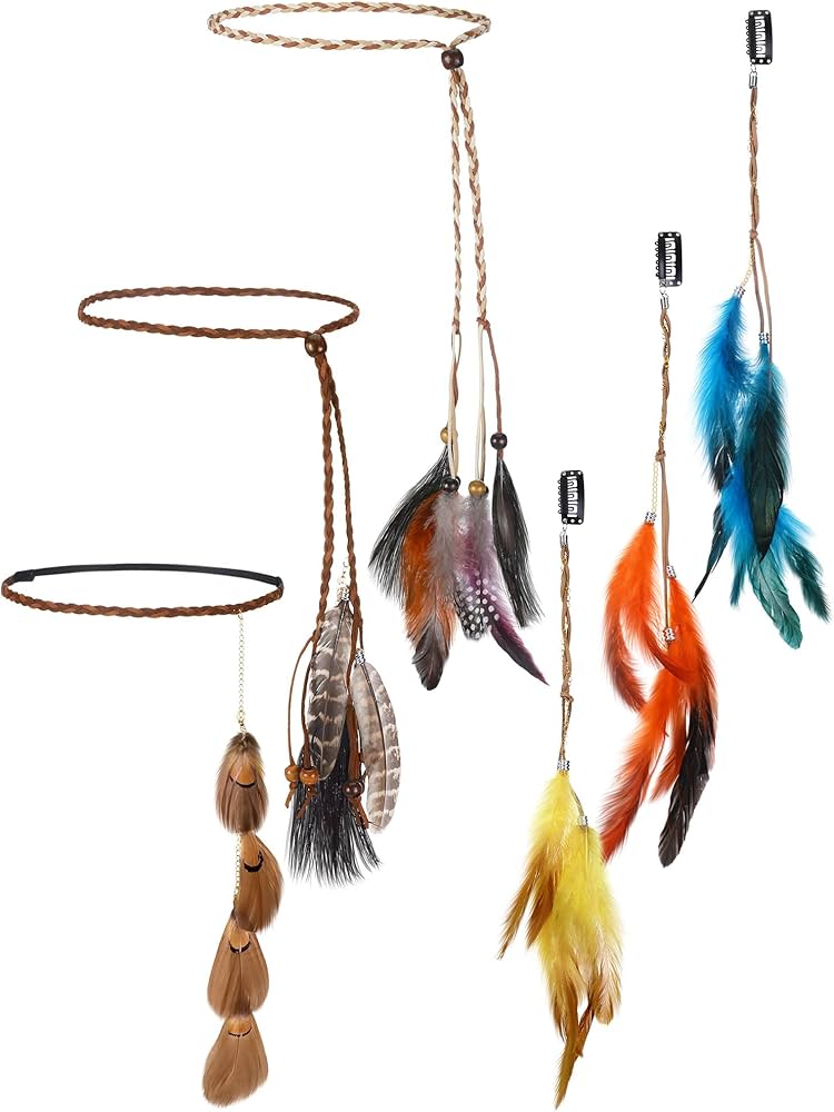 Prendedores de Roupa em Estilo Boho: Combinação de Cores, Contas e Penas - inspiração