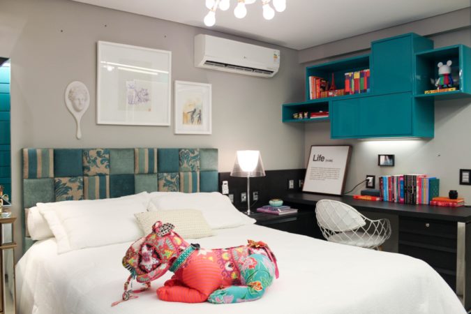 Cabeceira Charmosa com Patchwork - detalhe