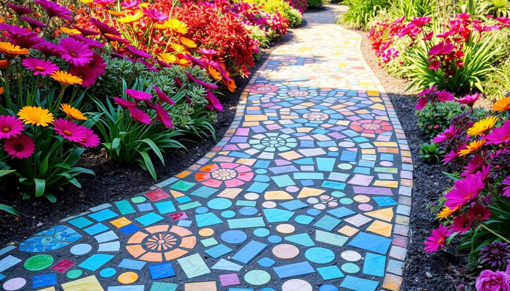 Design Criativo com Mosaicos de Pedras: Arte no Seu Jardim - inspiração