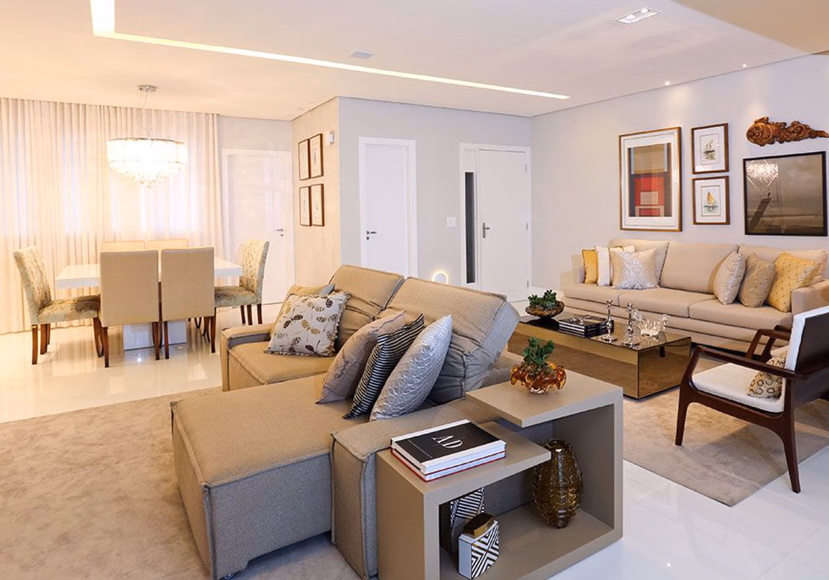 Tudo sobre salas com dois ambientes ...