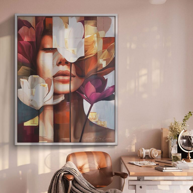 Iluminação Estratégica: Realçando a Beleza dos Seus Quadros - detalhe