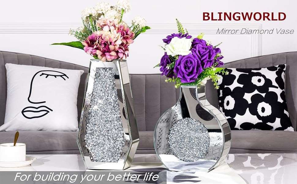 Vasos Espelhados: Ampliação e Brilho Refinado - detalhe